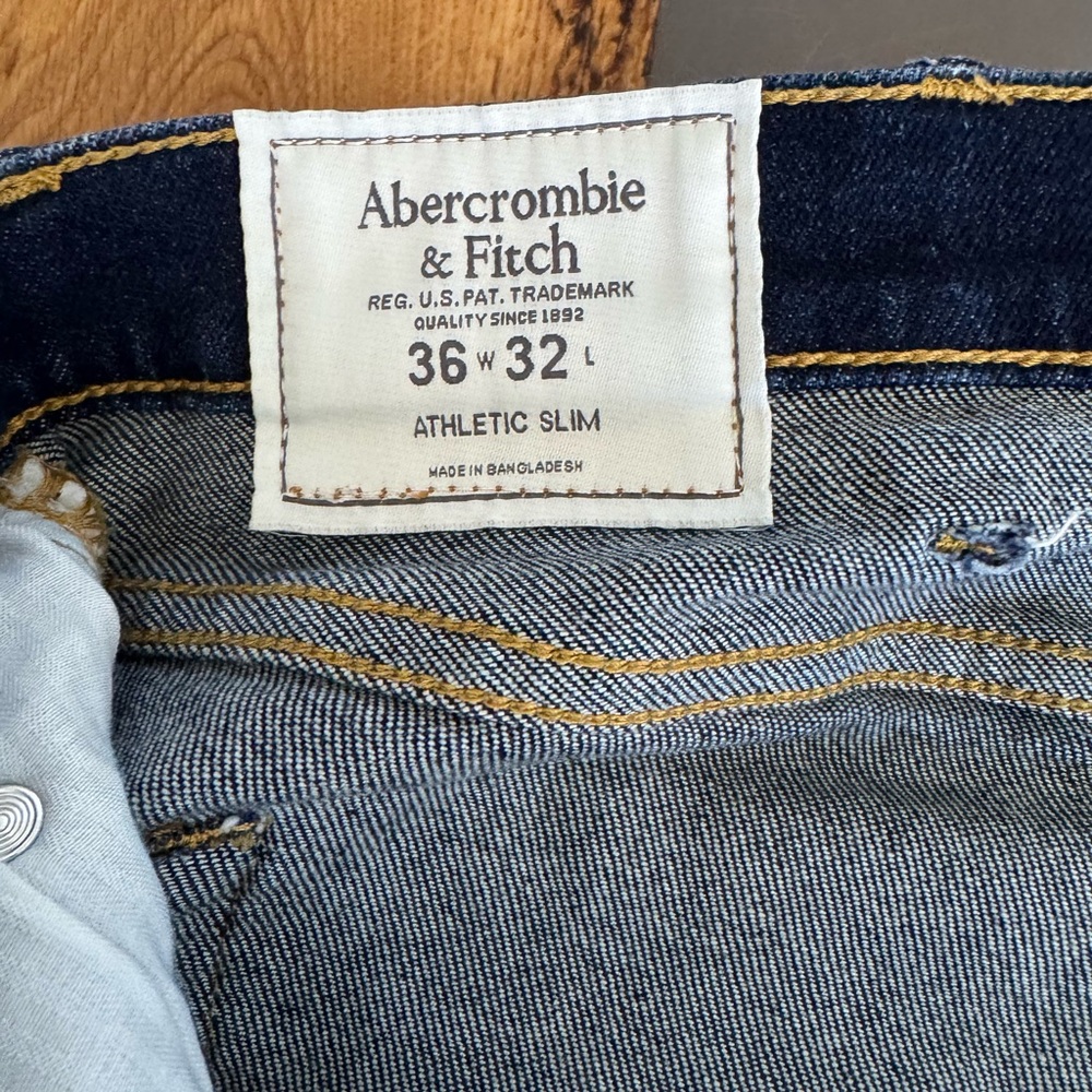 Vintage Abercrombie & Fitch Dark Blue Denim Jeans - Picture 2 of 4